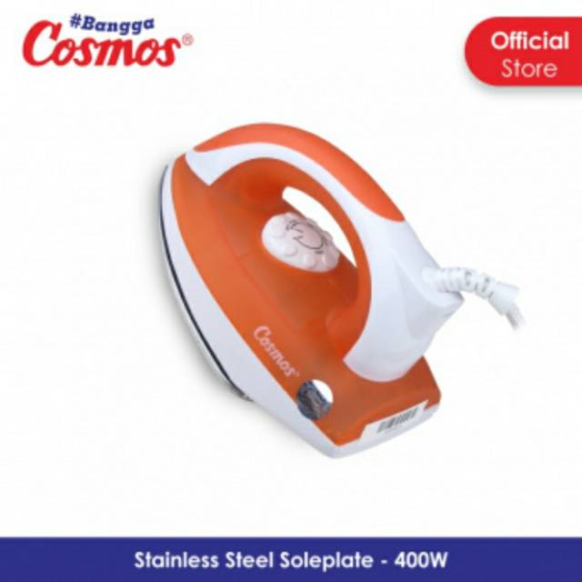 COSMOS Setrika Listrik Tapak Stainless CIS 418 - Garansi 1 Tahun