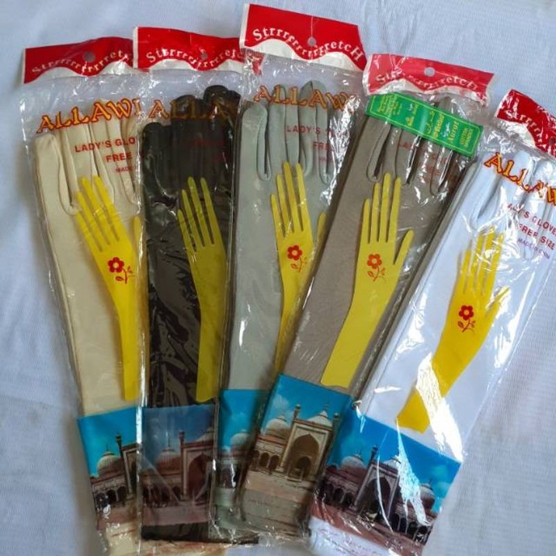sarung tangan Allawi/sarung tangan muslimah/sarung tangan panjang/sarung tangan alawi