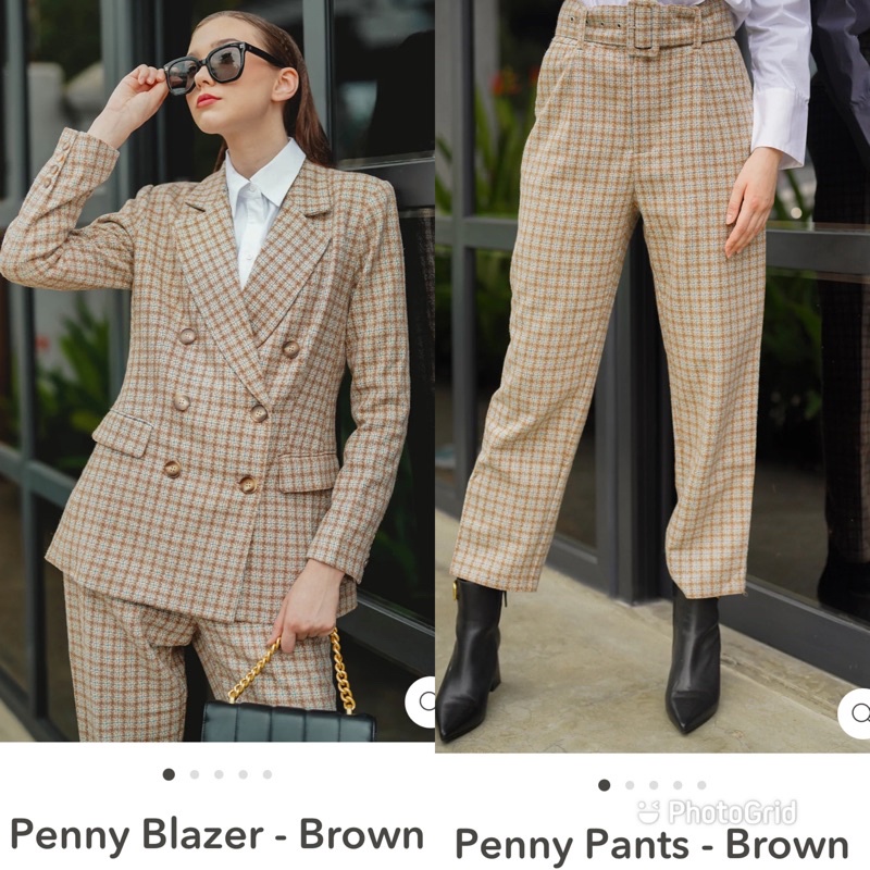 Dijual terpisah penny blazer dan pants brown bisa dipakai 1 set juga Benang jarum benangjarum S S M 