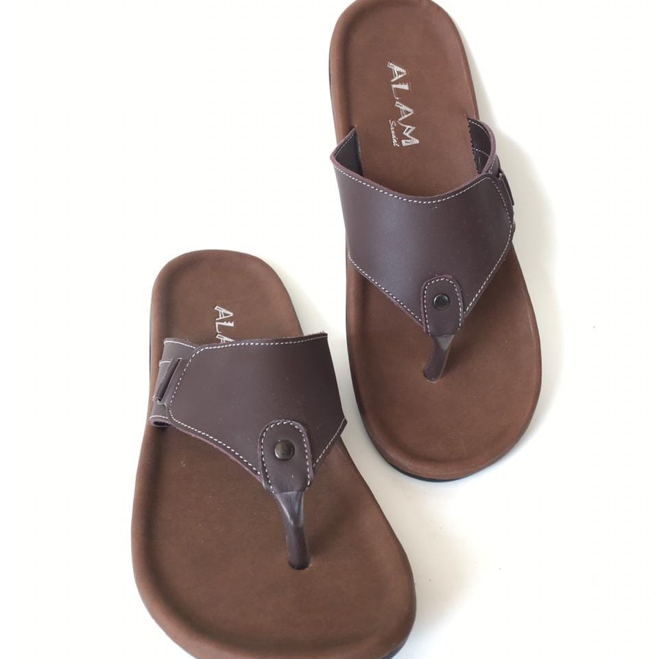 sandal kulit pria asli garut dengan desain yang elegant Model simple dan Praktis