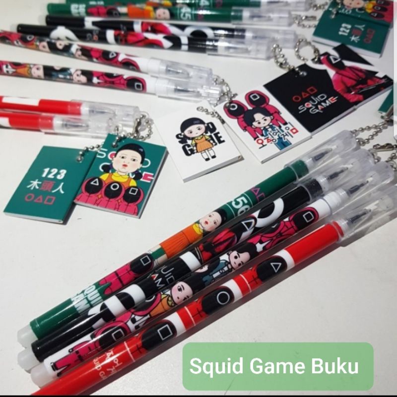 

Pulpen SQUID GAME + gantungan Mainan, Fans Squid game harus punya ❤