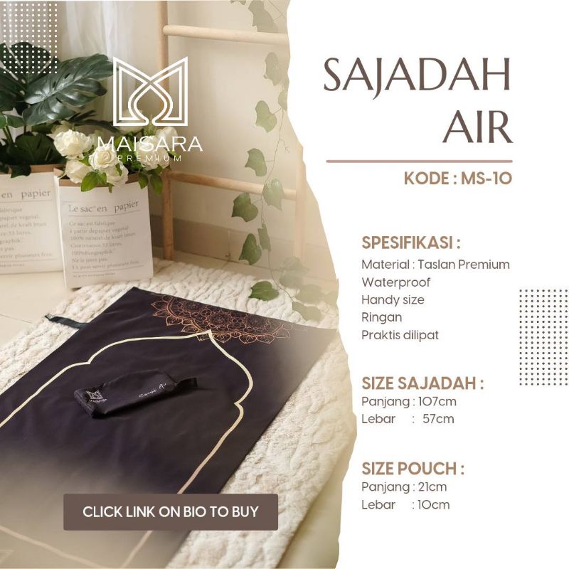 Sajadah Air Maisara Premium Sajadah travel anti air