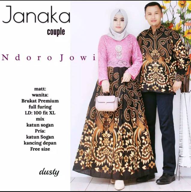 Janaka couple ORI NdoroJowi || couple gamis brokat paling dicari