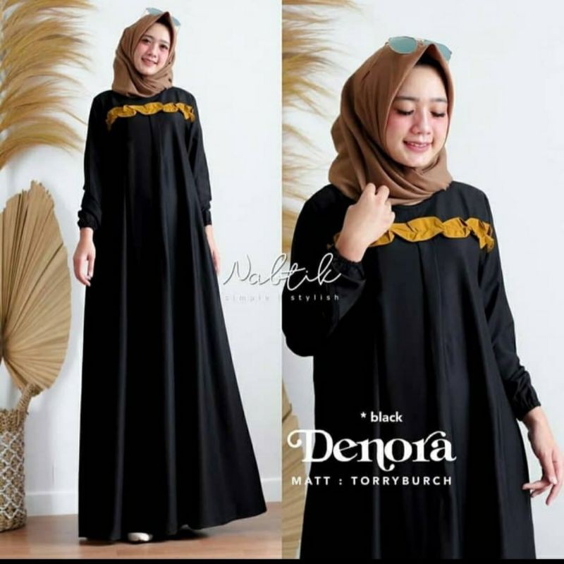 Baju gamis terbaru Debora dress termurah