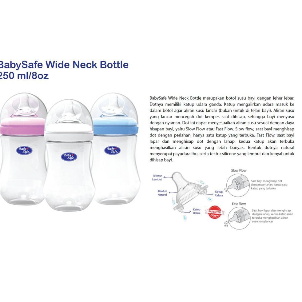Baby Safe Botol Susu Wide Neck / Botol Susu Bayi