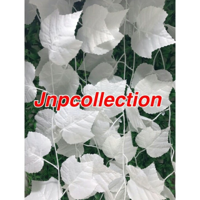 DAUN RAMBAT PLASTIK ANGGUR PUTIH 2METER