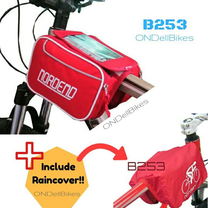 Tas Frame Sepeda Rain Cover Bag Tas HP Smartphone Sepeda Waterproof