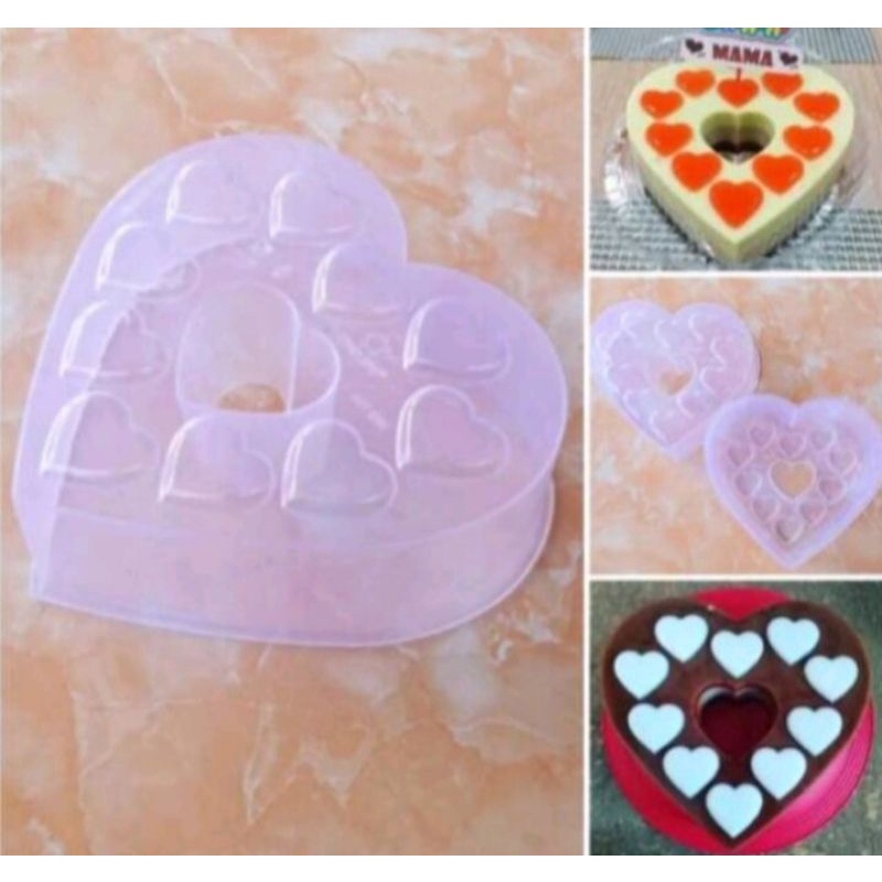 Cetakan puding bentuk love/Cetakan puding/Cetakan jelly/Cetakan bolu kukus/Cetakan ager/Cetakan bentuk love