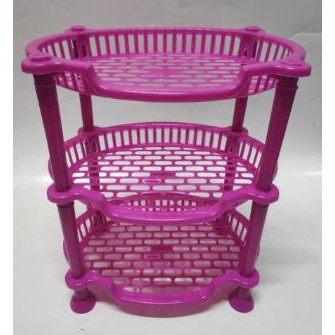 Rak Serbaguna 3 Susun Vidi Clio Oval / Rak Bumbu Dapur / Tempat Bumbu