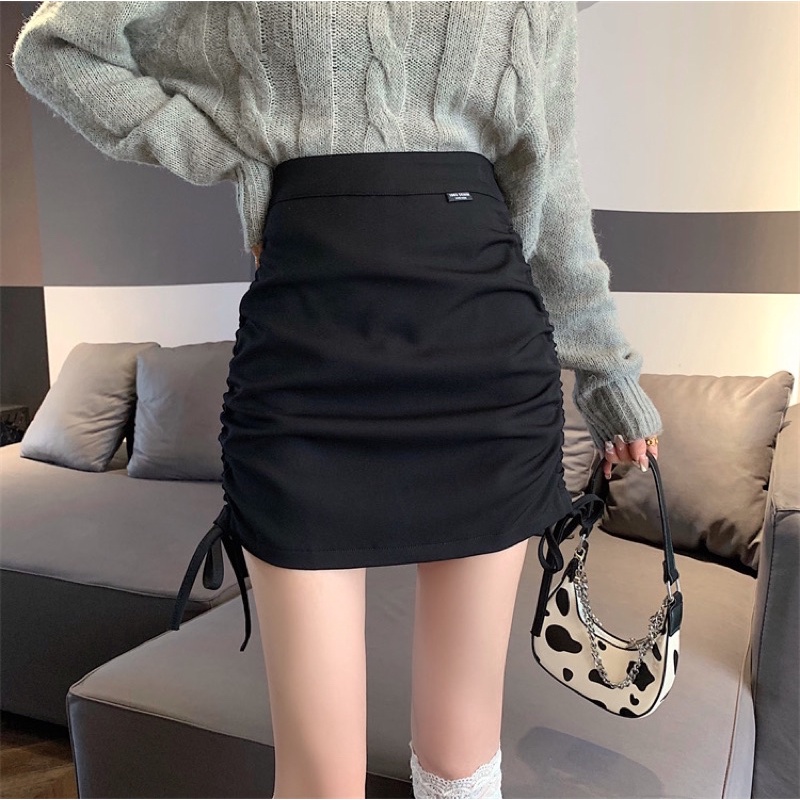 (S-XXL) POPPY SKIRT KOREAN STYLE ROK WANITA SERUT