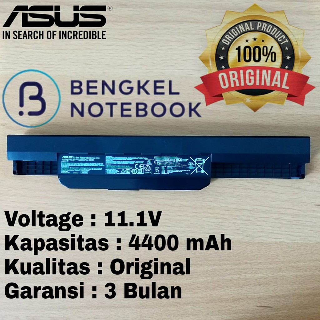 Baterai Asus A43s A32-K53 K43U K53BY K53E K53F K53SJ K53S/E K53SD K53U A53 X44 X84 X43U X53S X54