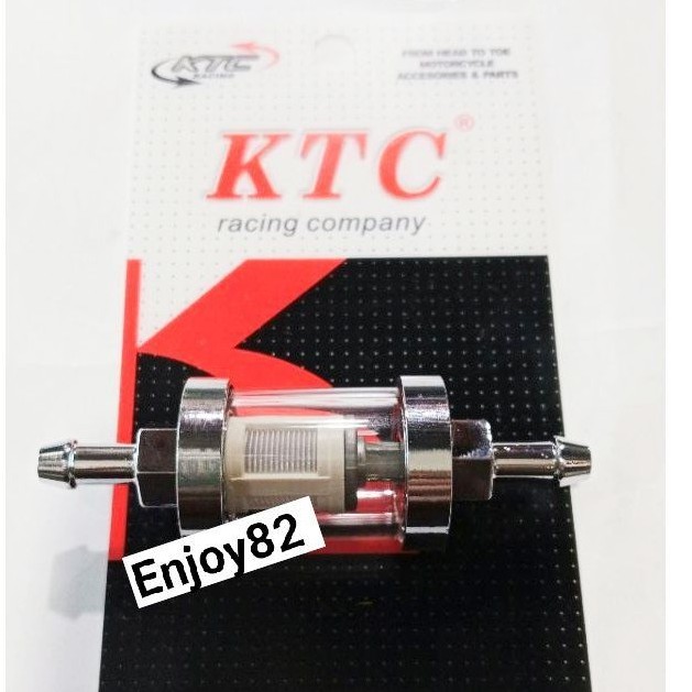 Filter / Saringan Bensin Tabung Kaca KTC Racing Universal