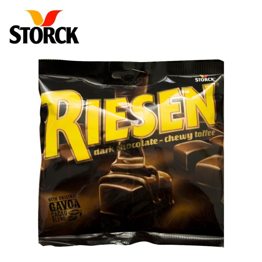 

Riesen Dark Chocolate Chewy Toffee Candy - Permen Coklat