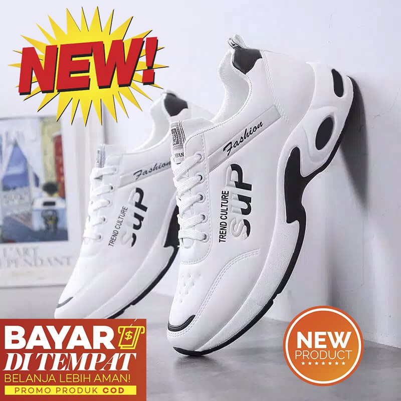 6.6 SALE PROMO  [COD]  Sepatu Pria Sport Sup Trend Culture Fashion Free box New 2021
