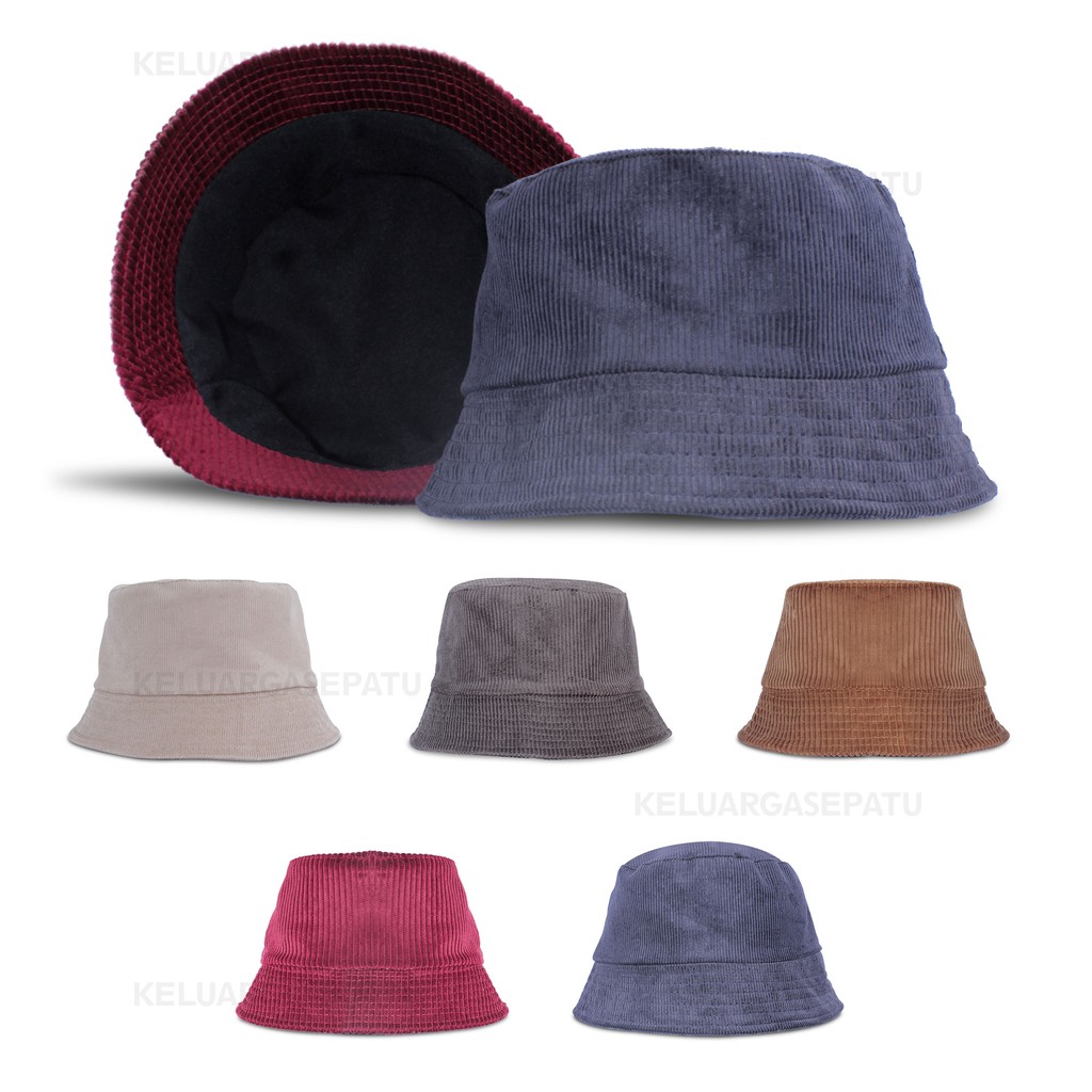 TOPI BUCKET CORDUROY BUCKET HAT CORDUROY TOPI BUCKET WANITA  BUCKET PRIA TOPI BUCKET PREMIUM