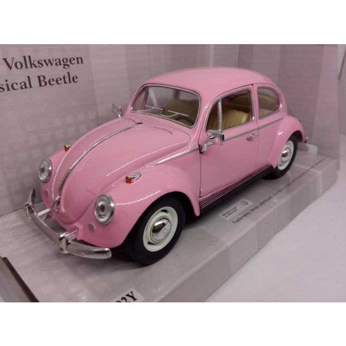Diecast Miniatur Mobil Volkswagen Clasical Beetle 1967-VW Kodok Pink