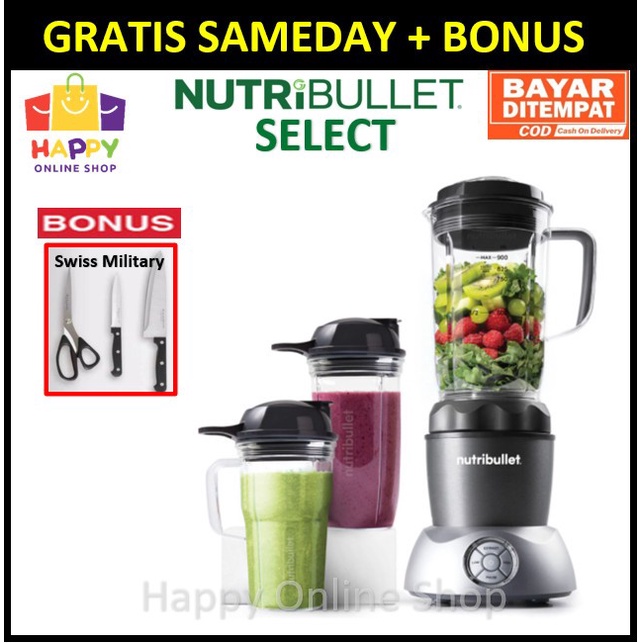 Jual NUTRIBULLET SELECT BLENDER 1000 W 8PC NUTRI BULLET BLANDER DARK