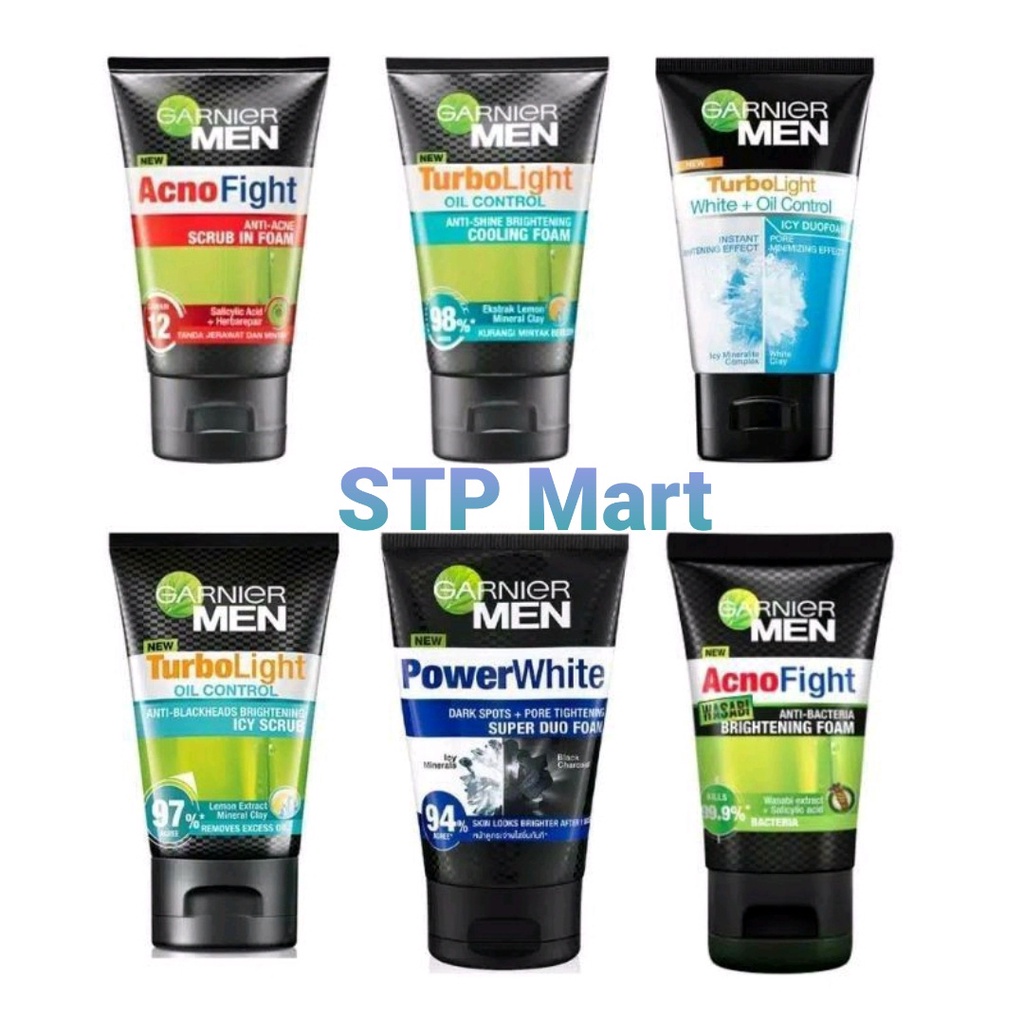 GARNIER MEN FACIAL FOAM ALL VARIANT 100ML / 50ml // SABUN CUCI MUKA GARNIER