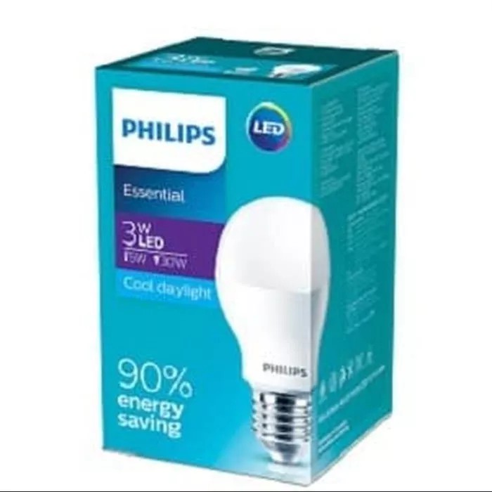 GROSIR Lampu Philips LED Essential 3w 3 watt