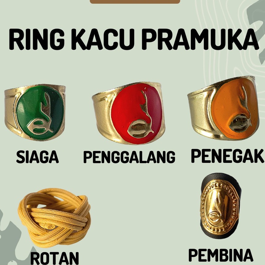 Ring Kacu / Hasduk Pramuka Perlengkapan Sekolah Atribut Pramuka