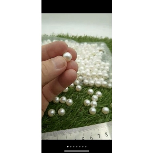 MUTIARA TINDIK UKURAN 10 MM WARNA BW KUALITAS BAGUS KILAU PER PON