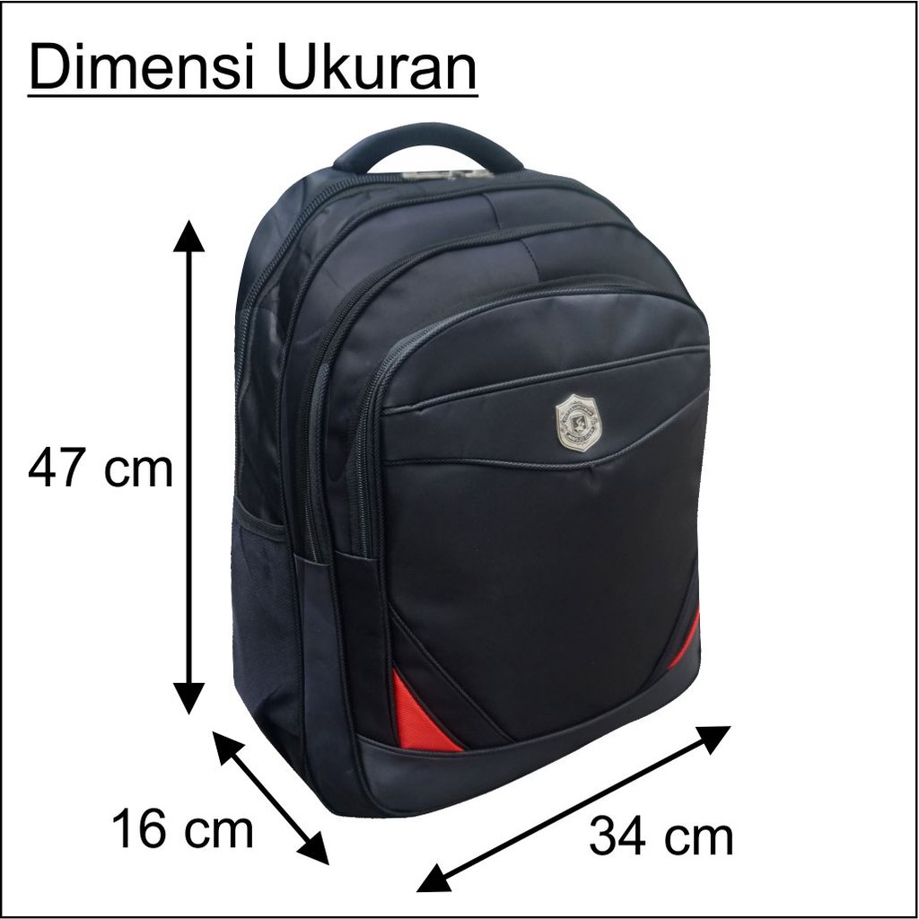 Tas punggung pria wanita unisex model ransel polo ada slot laptop backpack tas sekolah Polo GLobal 9715