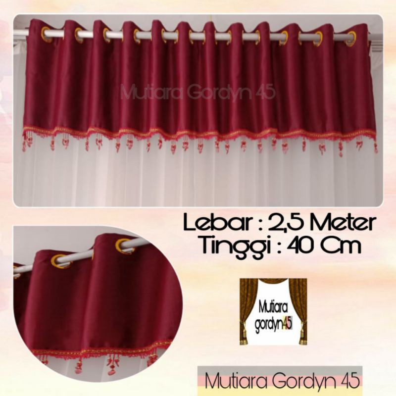 PONI TIRAI NYA AJA ( TANPA GORDEN ) EMBOS MERAH MARUN