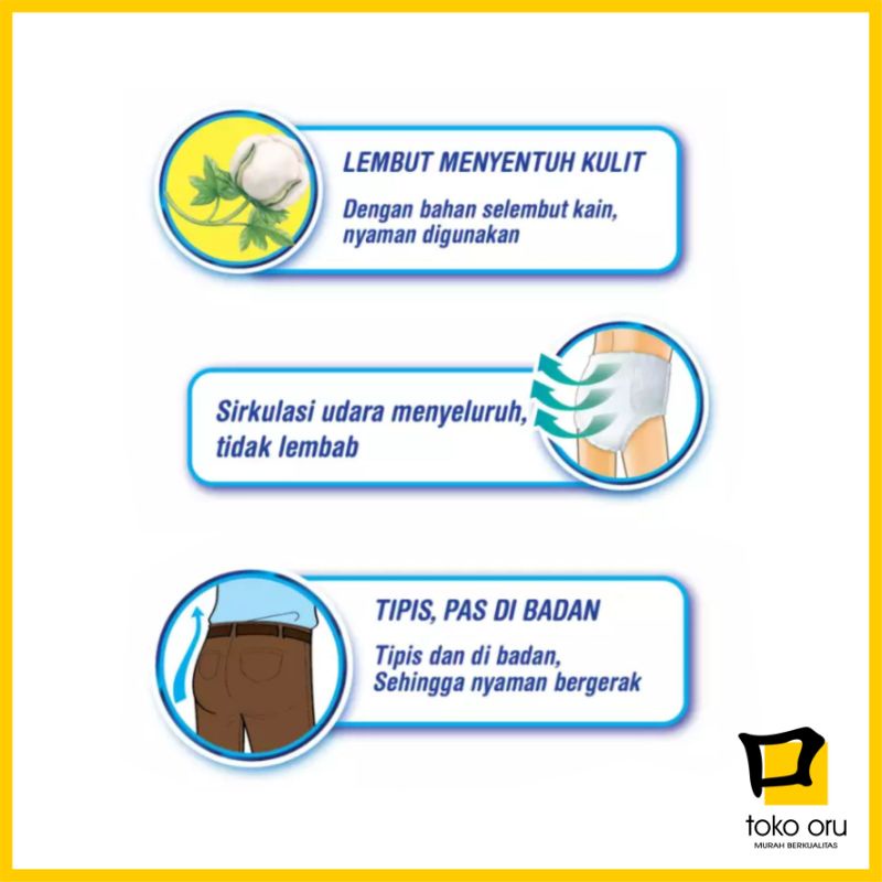 Popok Celana Lifree L 1 x 10 Sachet Pempers Dewasa