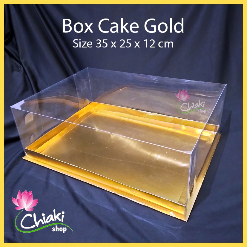 

Box Mika Gold Uk 35 x 25 x T. 12 cm Cupcake Cake Pudding Tart Dus Emas Karton Tebal CHIAKI