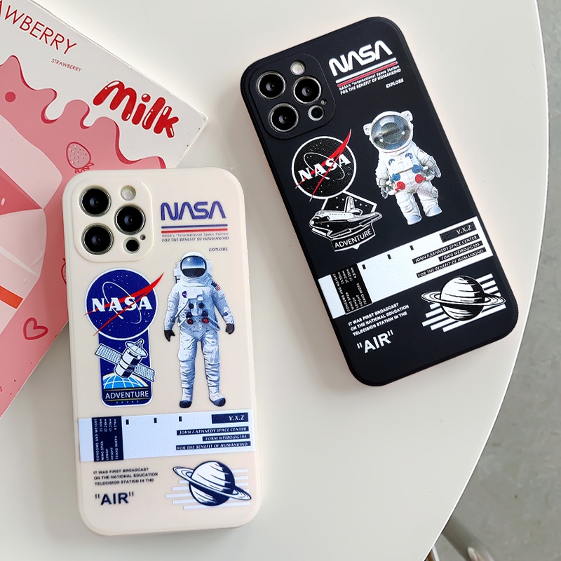 Casing Softcase Xiaomi Redmi 10 9A 9C NFC 9 9T Mi POCO M3 POCO X3 Pro Redmi Note 9 Note 10 Note 8 Note 10s 10 Pro Max Plus Motif NASA Astronaut