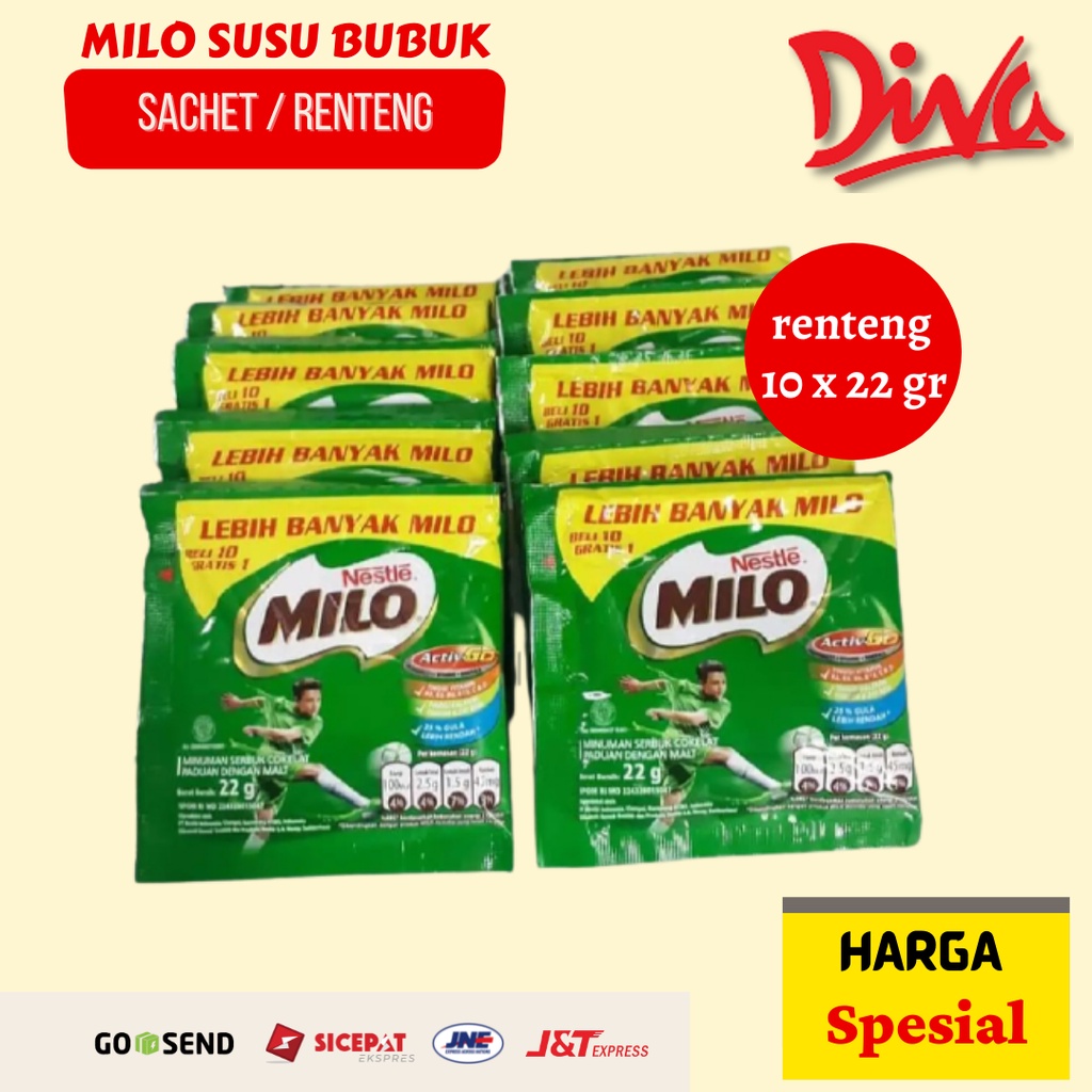 

[1 Renteng ] Milo Susu Bubuk isi 10 x 22gr