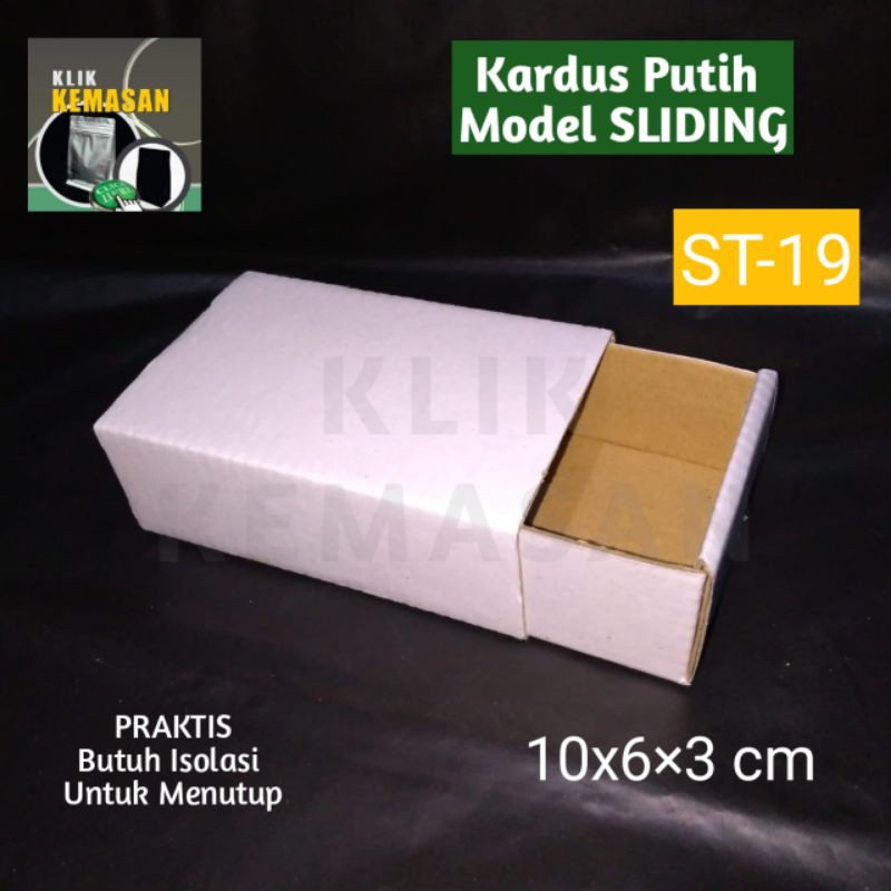

KOTAK SLIDING ST-19 PUTIH KOTAK KARTON DUS HP AKSESORIS SOUVENIR