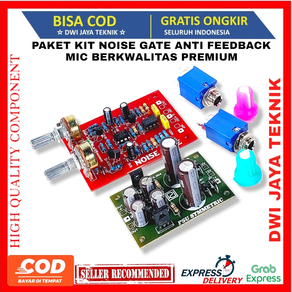 PAKET KIT NOISE GATE ANTI FEEDBACK MIC BERKWALITAS PREMIUM