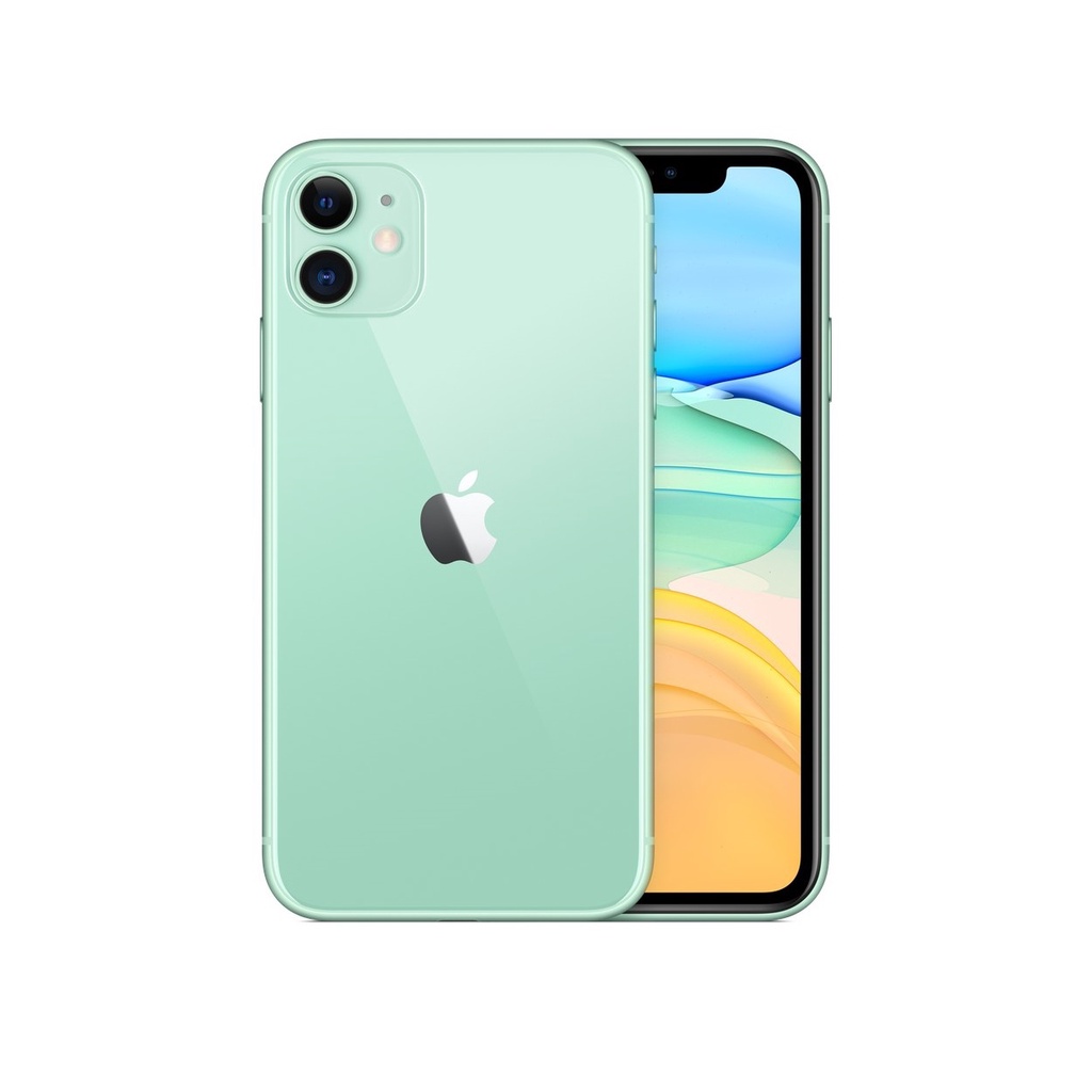 iPhone11 64GB Silent Fullset Ori Ex inter Second Mulus100% Like New 3utools All Green (Garansi 1Bulan)-Green