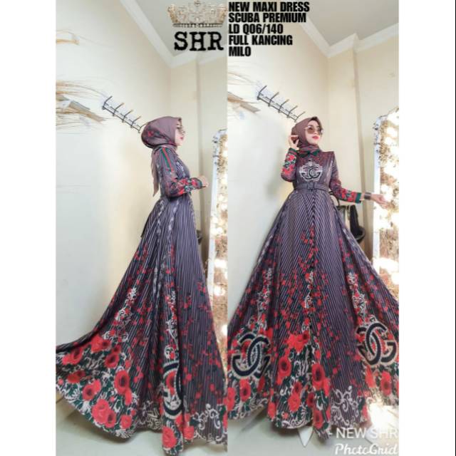 READYNEW ORY SHR MAXY DRESS GC SALUR FLOWER