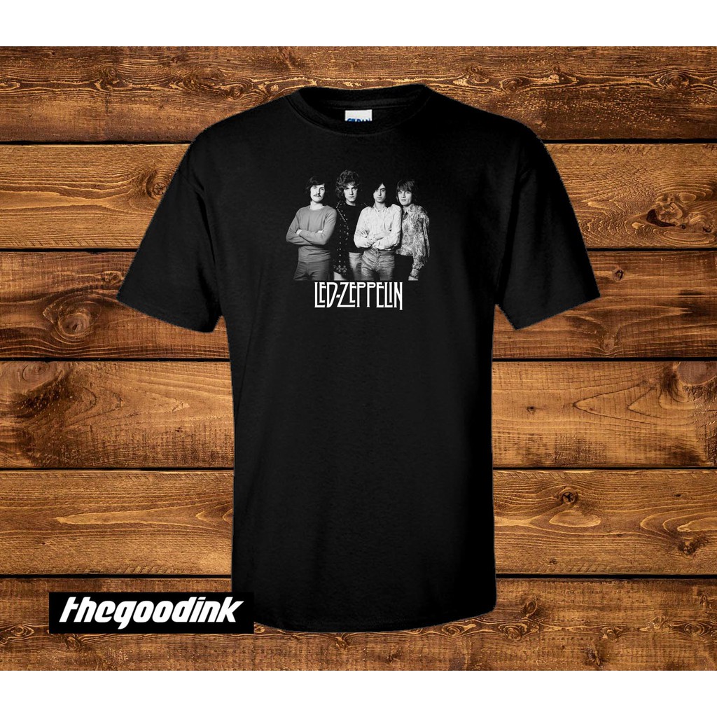 Kaos Led Zeppelin - Band Photo 1  - Original Gildan T-shirt DTG Print