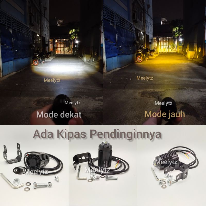 Original IBRIGHT lampu tembak laser D2 High low kipas universal waterproof