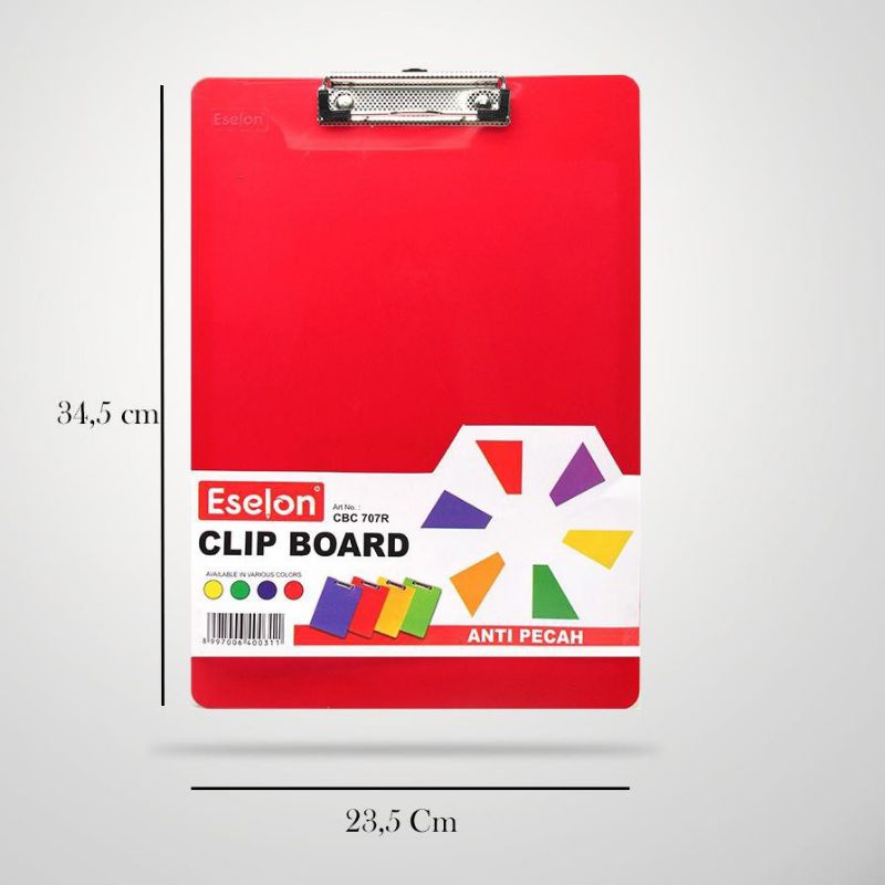 

Papan Ujian/Clip Board Eslon Transparant