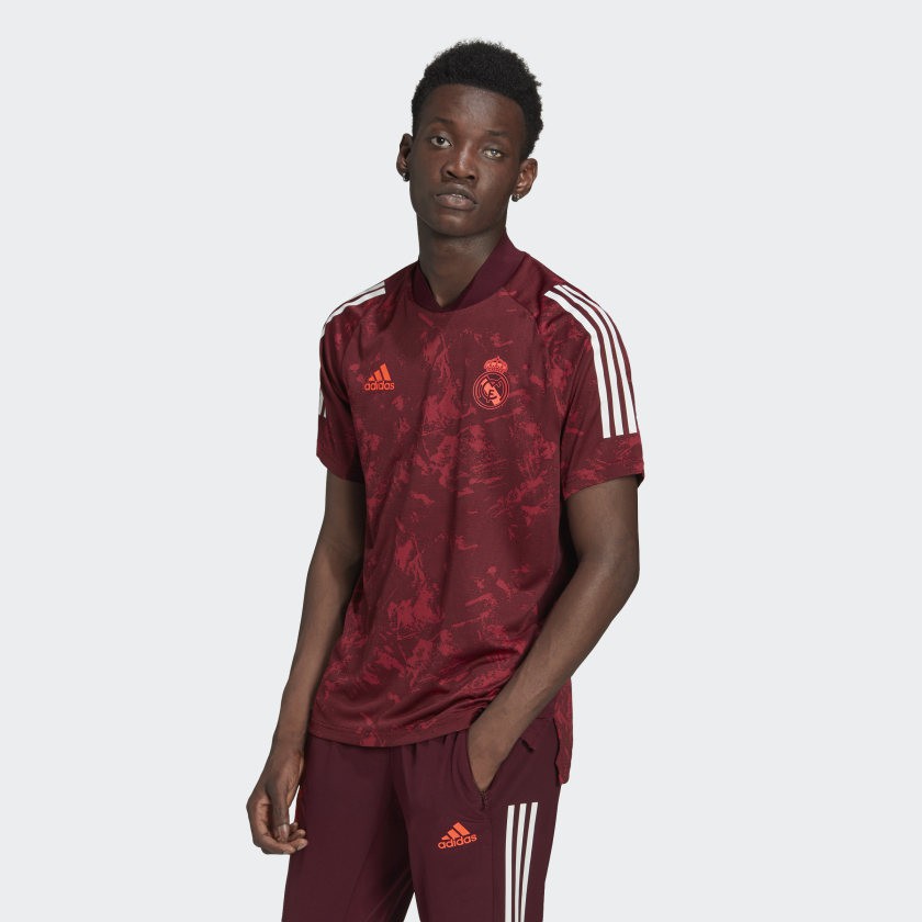 Jersey Baju Bola MAADRIID PRE MATCH UCL MAROON 2020/2021 Grade Ori