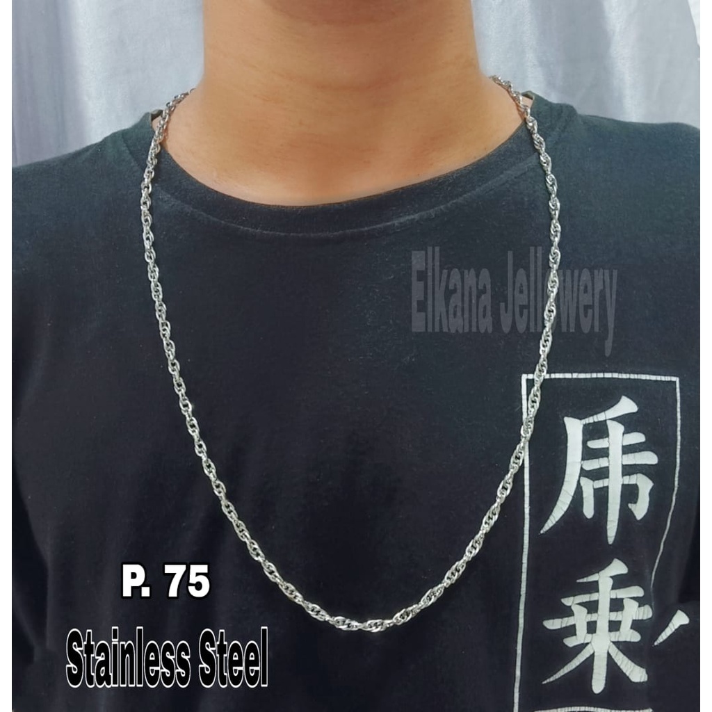 KALUNG COWO TAMBANG BERUKIR CLASSIC Perhiasan super berkelas fashion korea anti karat dan anti luntur