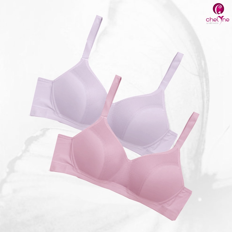BH Chelyne Seamless Lycra B718 Premium Full Cup Sport Bra Polos - Big Size Daily Bra