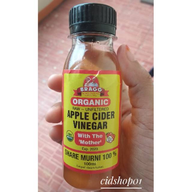 BRAGG Organic Apple Cider Vinegar / Cuka Apel Bragg 100ml