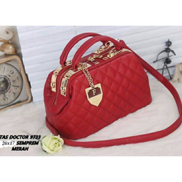 PROMO R9733 Tas Wanita Bag Doctor Ada Garansi Tas Batam Import Murah Handbag