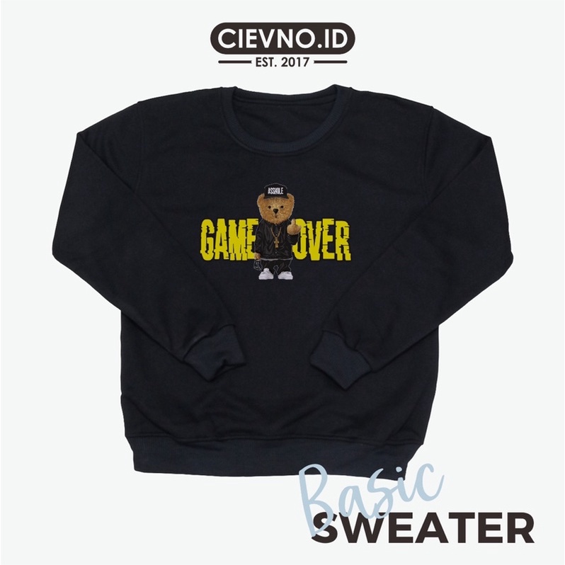B.SWEATER GAMEOVER (DIGITAL PRINTING) Size M - XXXL