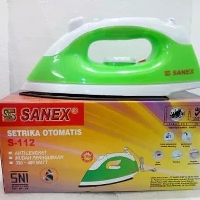 Jual Setrika Spray Steam Iron SANEX S-112 Anti lengket Murah