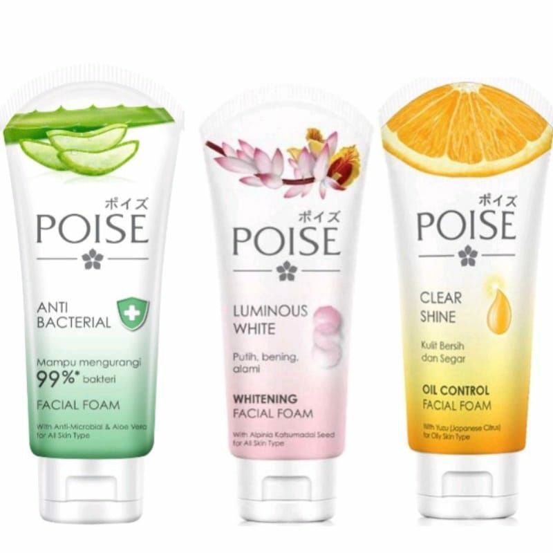 Poise Whitening Facial Foam/Acne Solution Facial Foam 100g