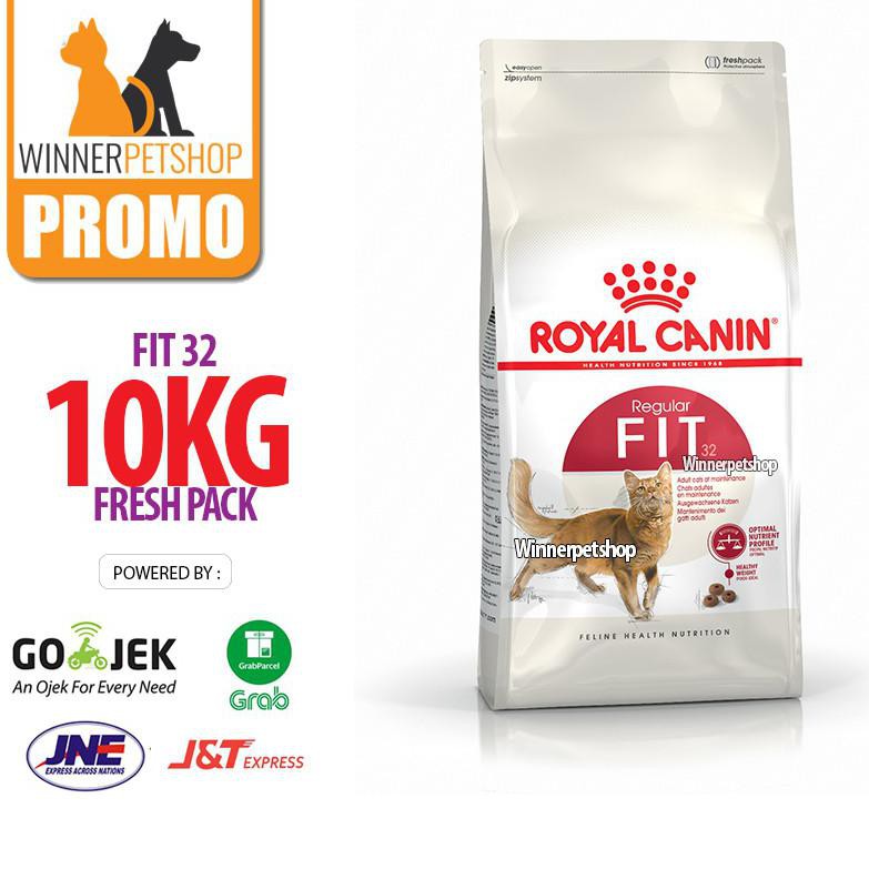 Jne -- Royal Canin Fit 32 10Kg  -- Fit 32 10 Kg Freshpack Baru