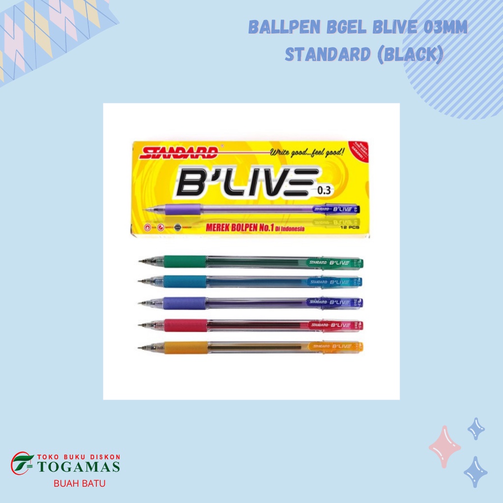 

BALLPEN BGEL BLIVE 03MM STANDARD (BLACK)