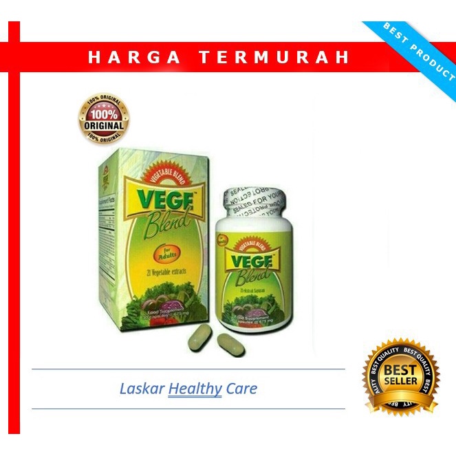 Vegeblend 21 Adult Isi 30 Kapsul - Suplemen Sayuran untuk Dewasa