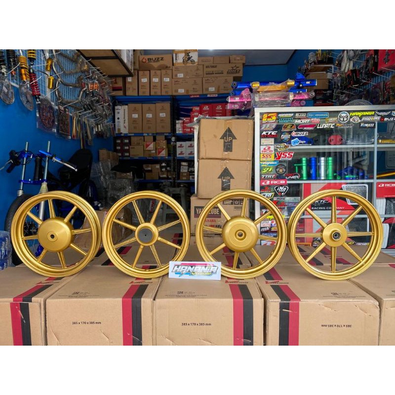 Velg Pelek Vrossi Palang 8 Matic Scoopy Beat Vario Venom Comet Gold